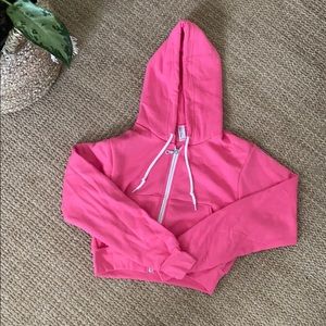 Pink American Apparel sweatshirt